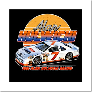 Alan Kulwicki 7 90s Retro Posters and Art